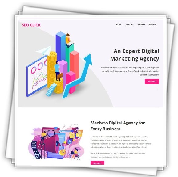 SEO Click Digital Marketing Agency Template