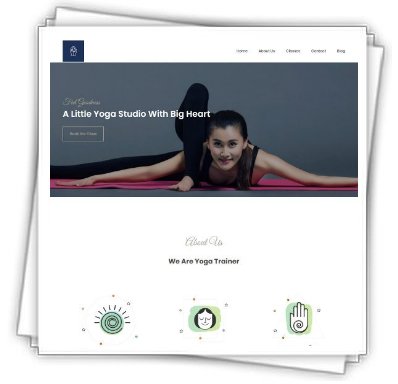 Templates Lezioni di yoga e fitness